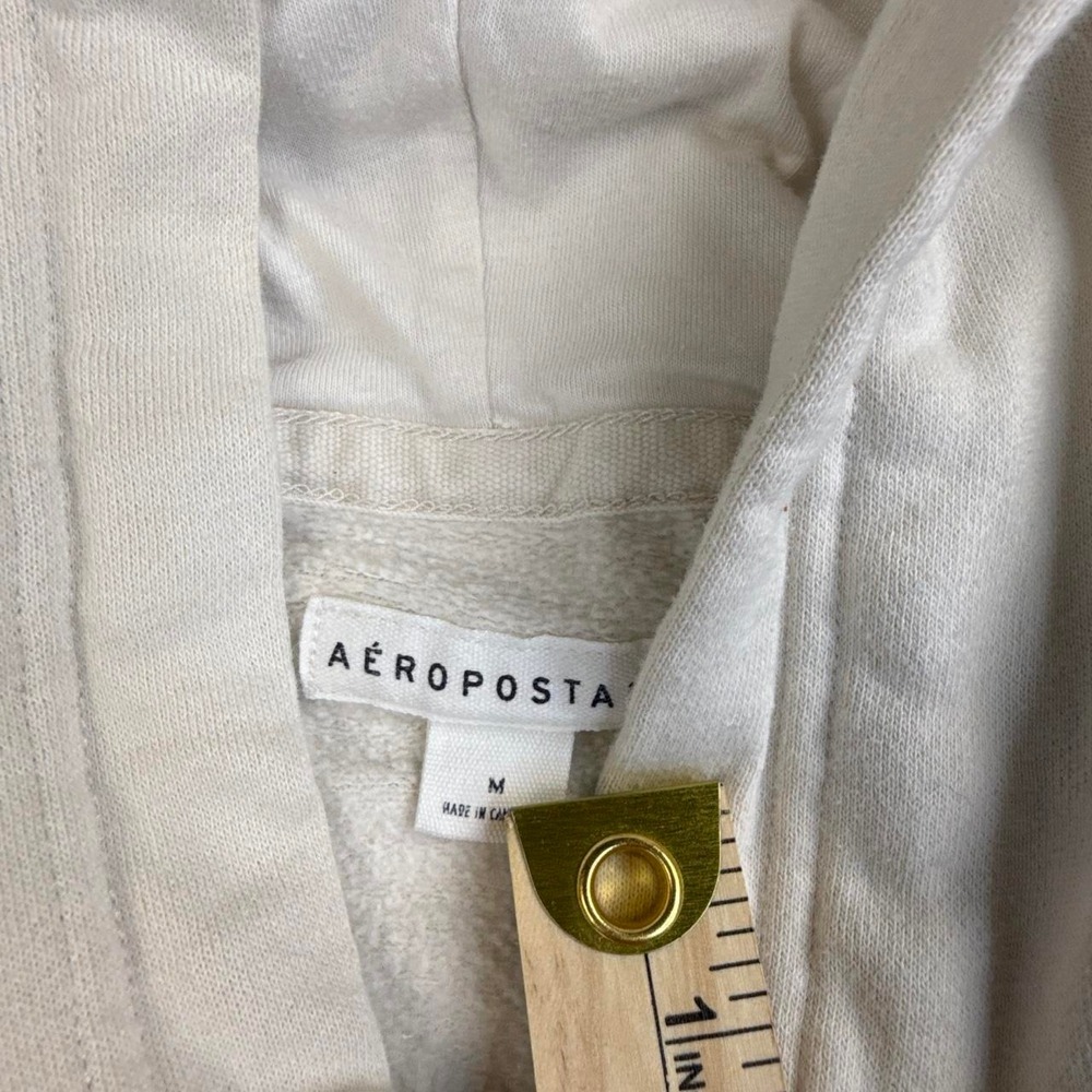 Y2K white Aeropostale hoodie with butterfly embroidery size medium - Picture 4 of 8